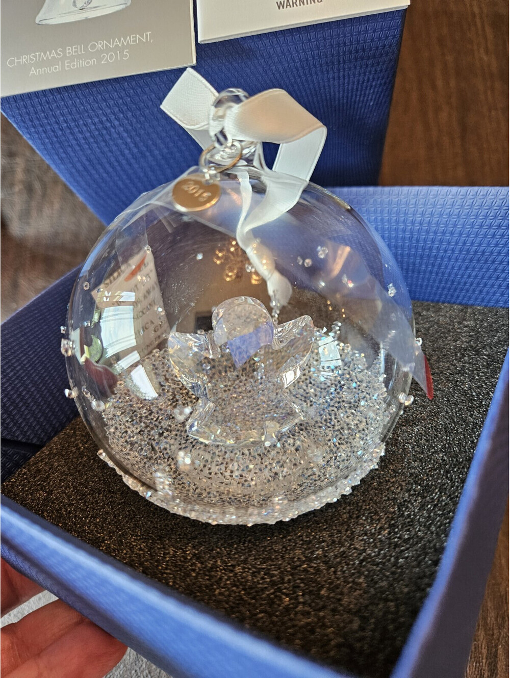 Swarovski 2015 Annual Edition Christmas Ball Angel Ornament - 5135821 New in box